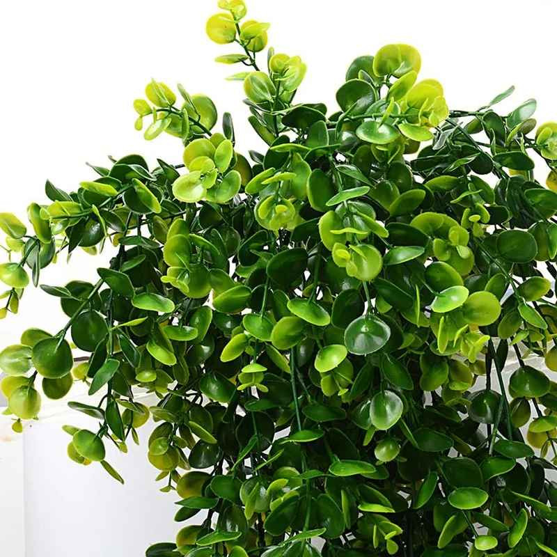 1/2PCS Artificial Hanging Plants Faux Eucalyptus Leaf Greenery Vine Outdoor