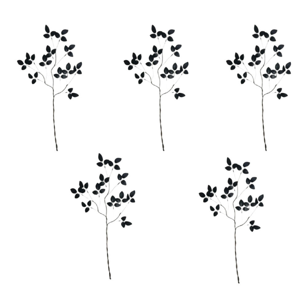 Black Artificial Leaves 70cm 75cm with Withered Branches for Halloween Styling