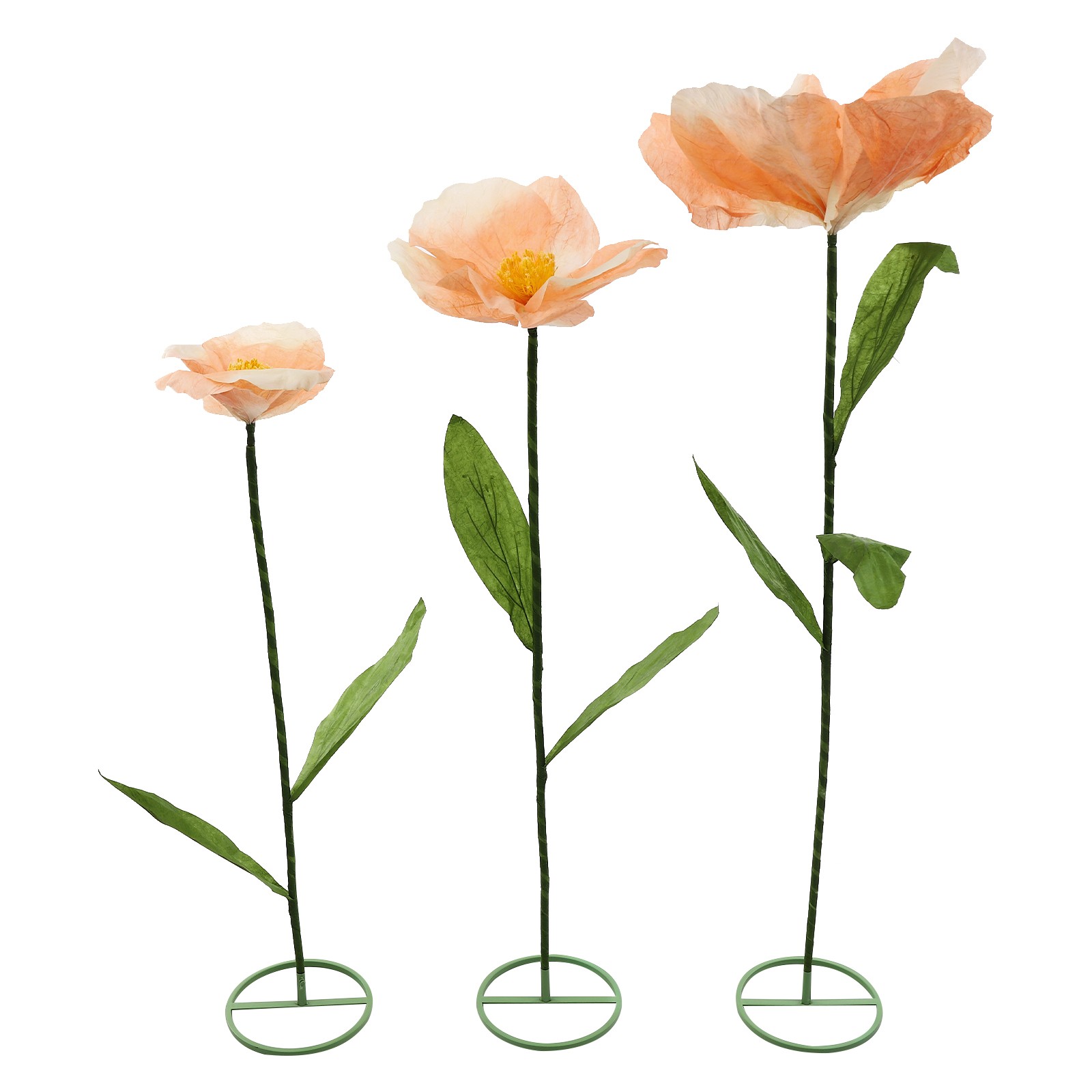 3Pcs Giant Artificial Flowers Large 1.8M Adjustable Wedding Banquet Decor Flower