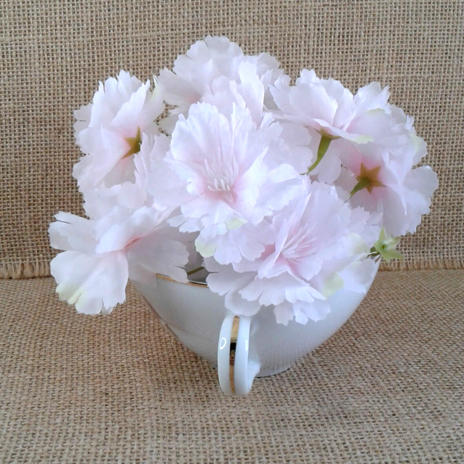 Fluffy Pink Floral Decor Rose Porcelain Tea Cup Chic Country Original Gift 1461