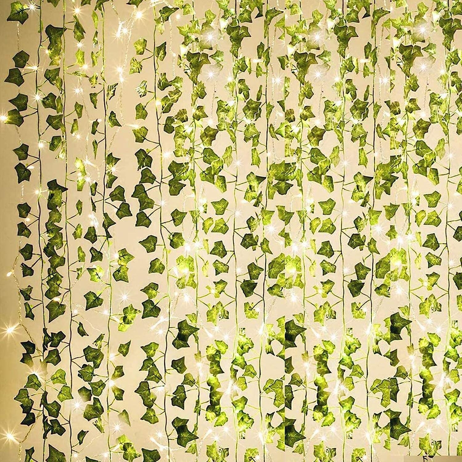 Durable Ivy Garland – 84Ft 12 Pack – Home Garden Office Wedding Wall Decor