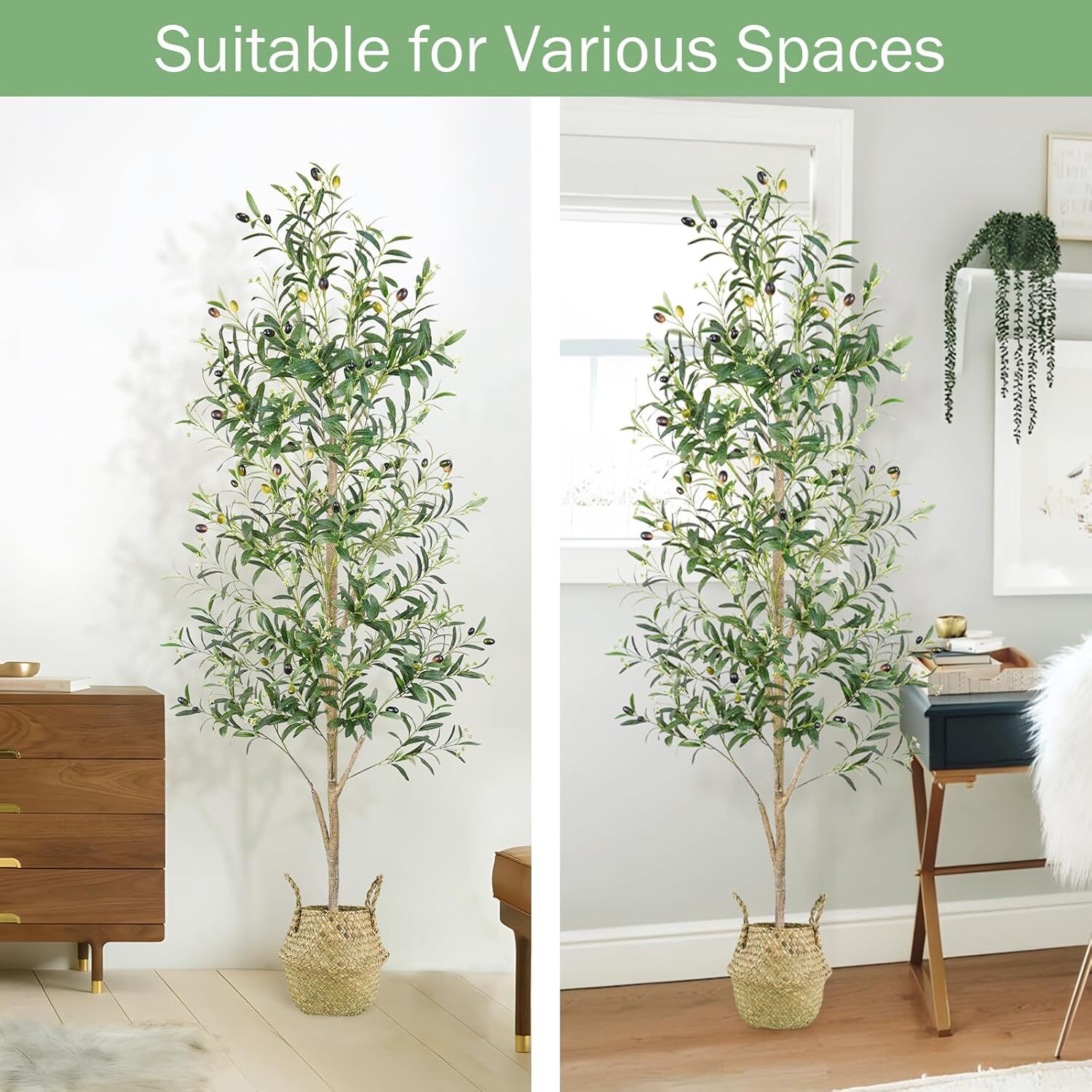 Artificial potted trees and flowerpots, indoor and outdoor silk plants
