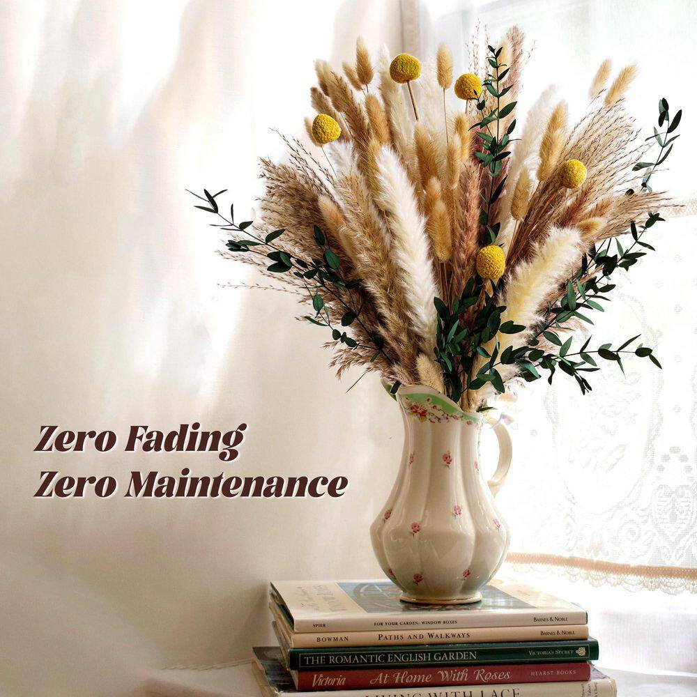 17In Brown Bohemian Dried Flower and Pampas Grass Bouquet-Diy Indoor Decor, Farm