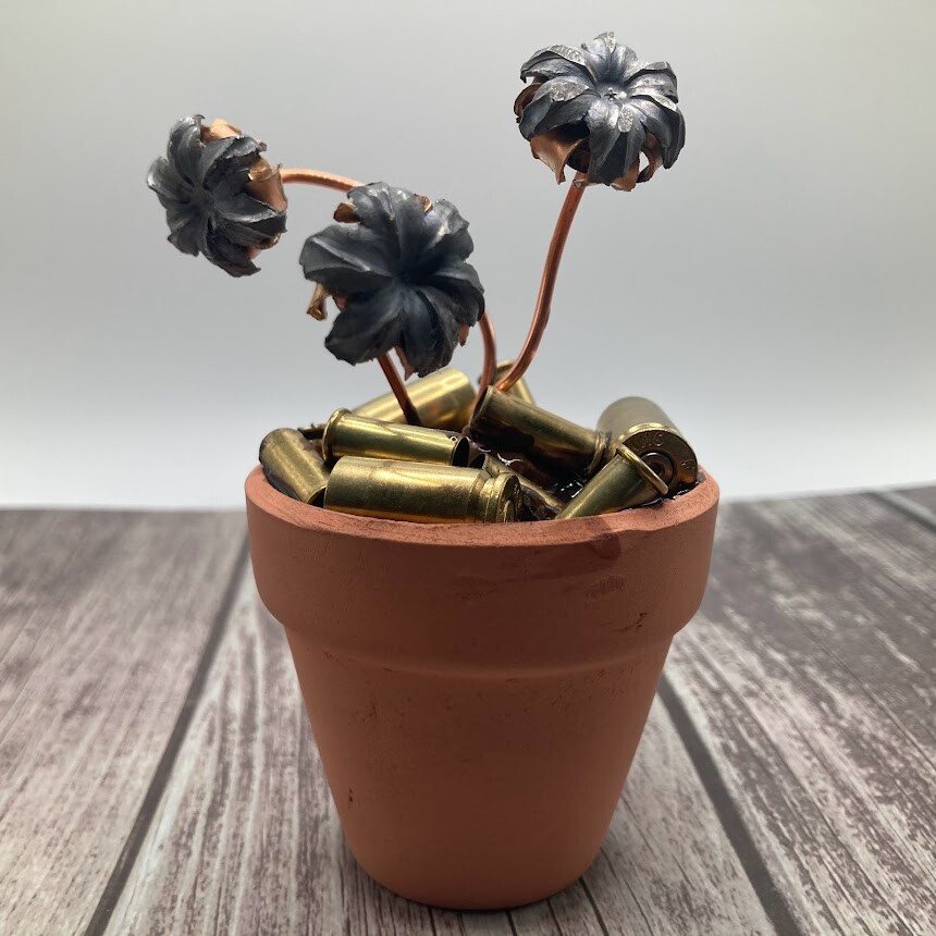 Bullet Flower Pot, Freedom Flowers, Forever Bouquet