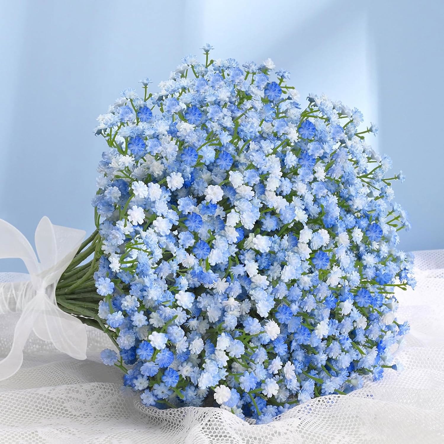 Artificial Flowers Gypsophila Bunch Real Touch Fake Plants DIY For Money Bouquet