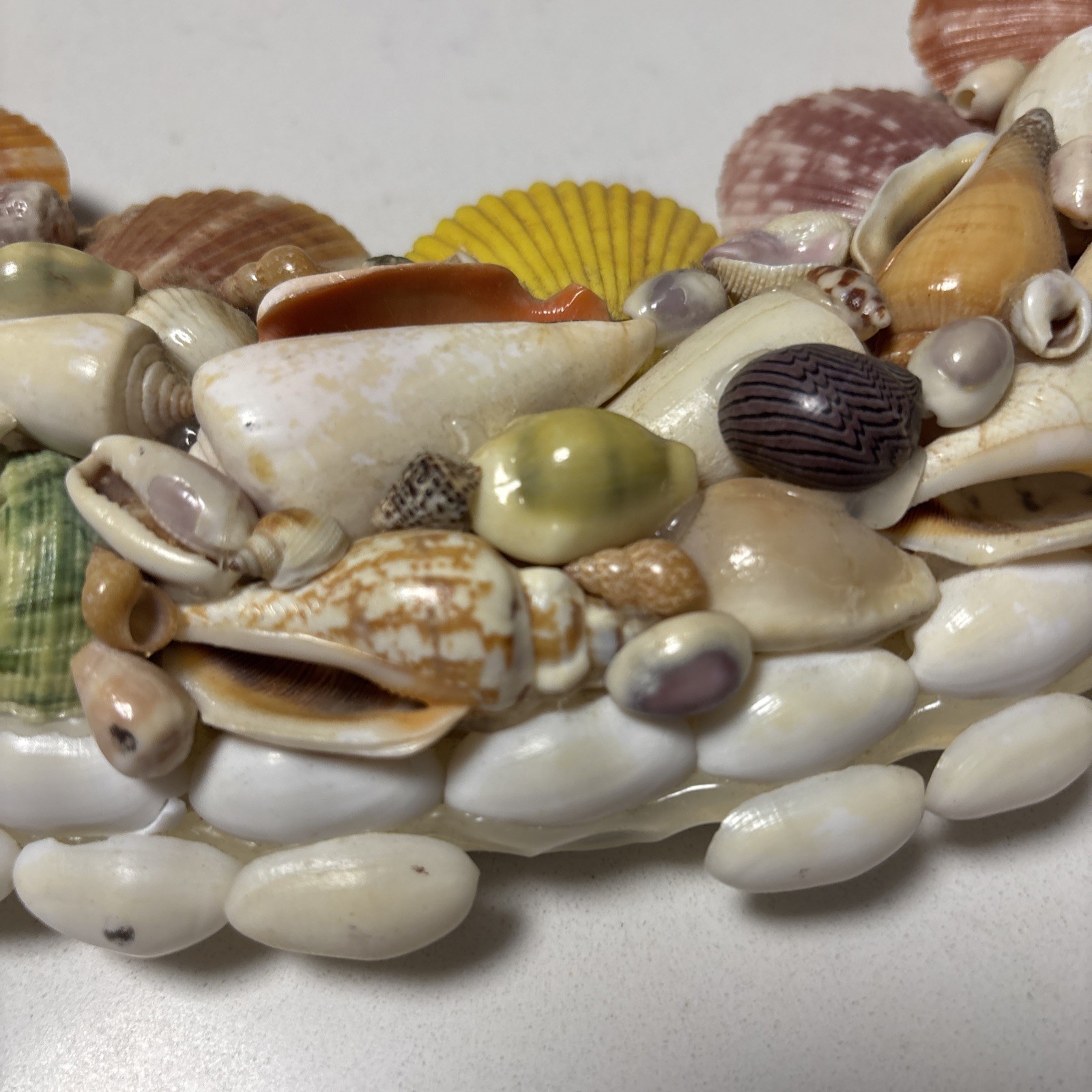 Handcrafted Sea Shell Wreath 14”Beach Seashore Coastal Decor Beautiful Vintage
