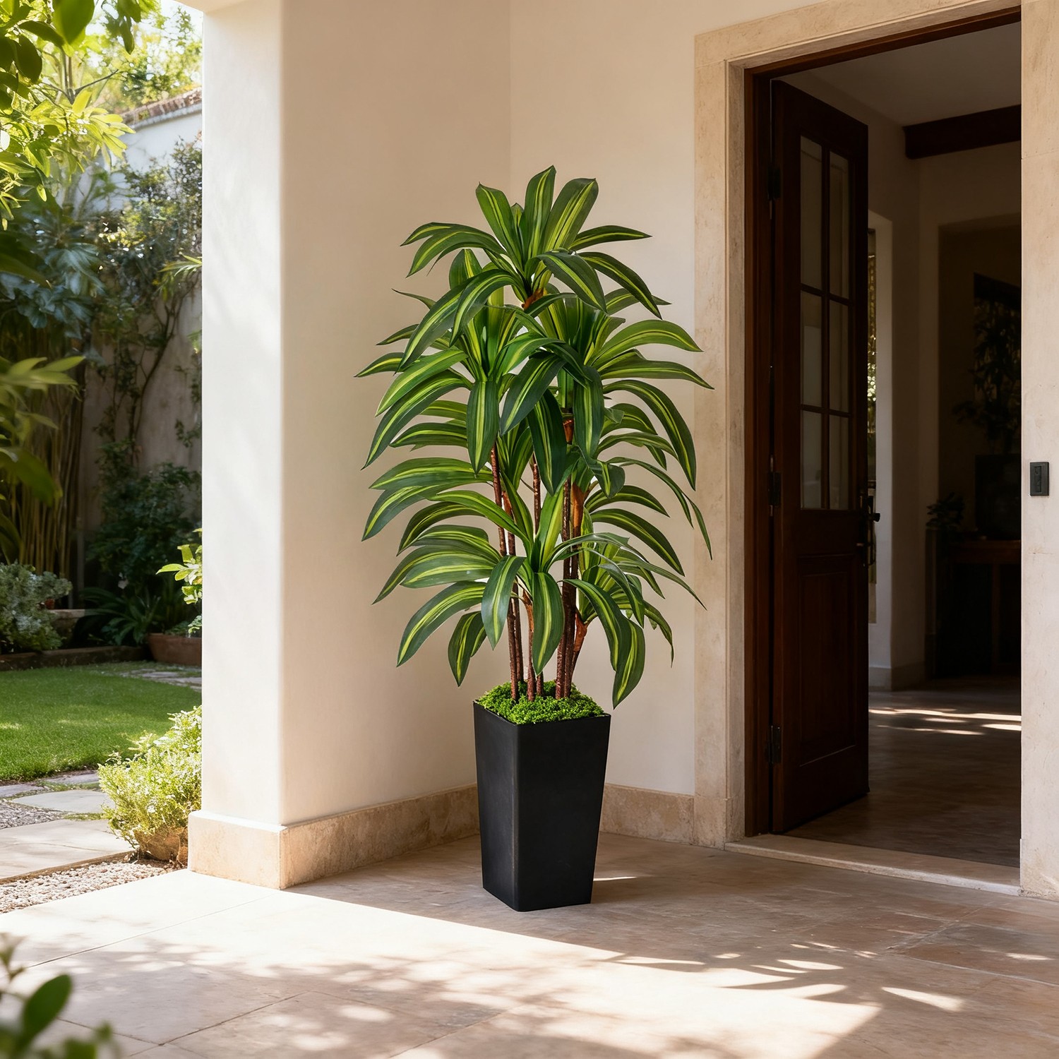 Olive Trees Artificial Indoor 6FT Tall Faux Olive Tree Natural Wood Trunk Lifeli