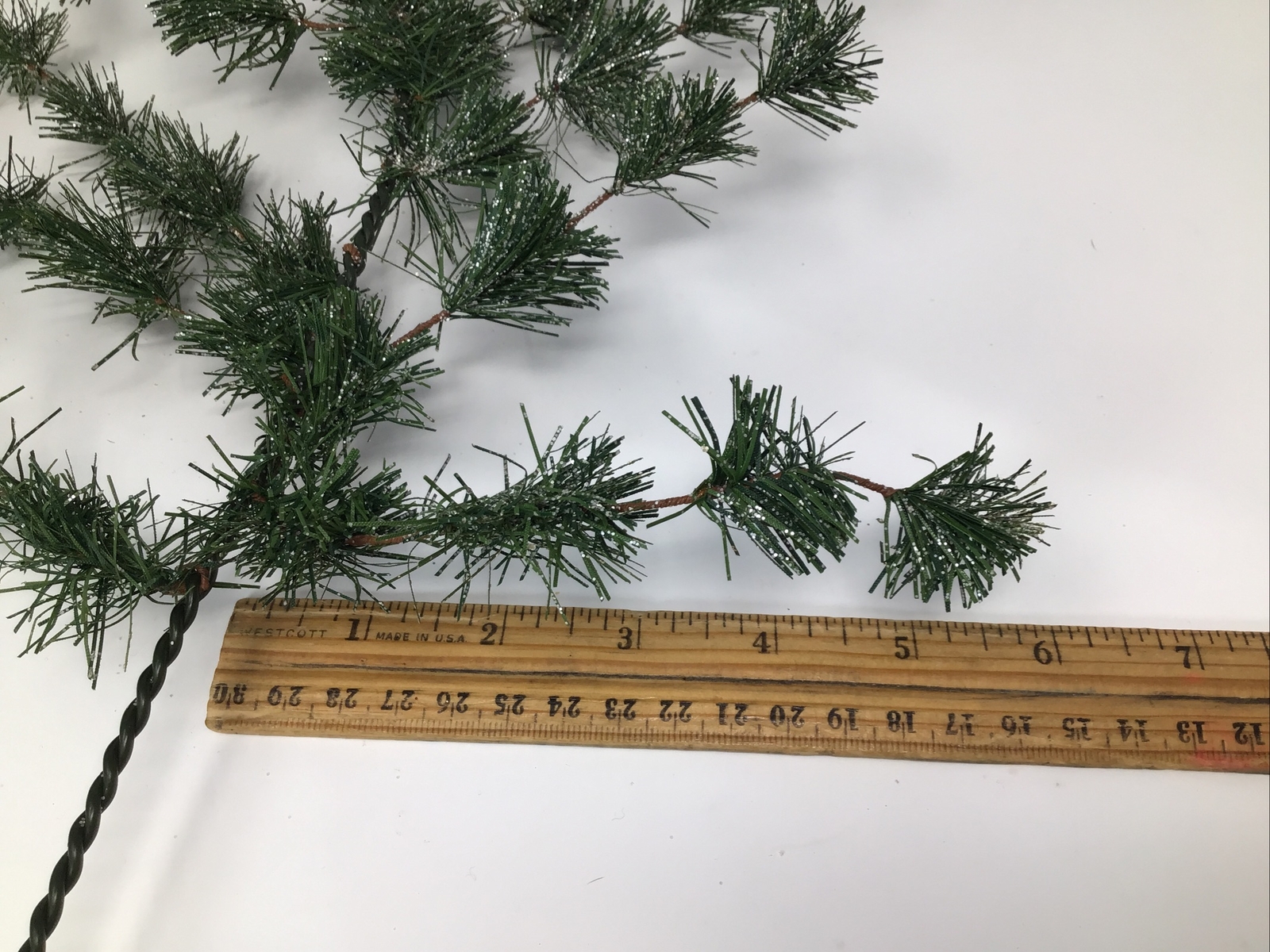 Pine Floral Pick Flocked 25” Arrangement Basket Vase Filler 2 Picks Artificial