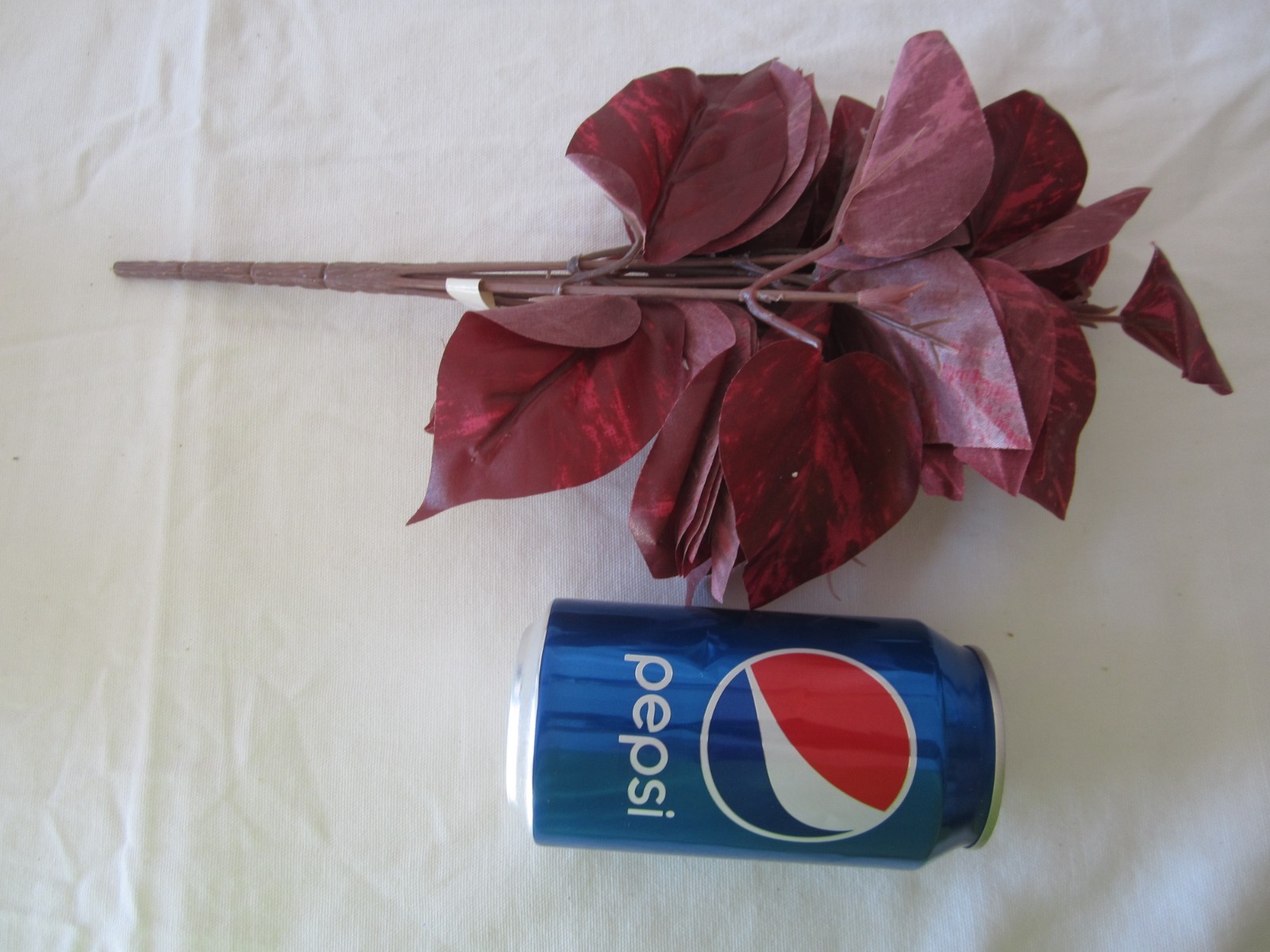 Lot of RED & GREEN Artificial Floral BUSH LEAVES Tree Branches Greenery Decor