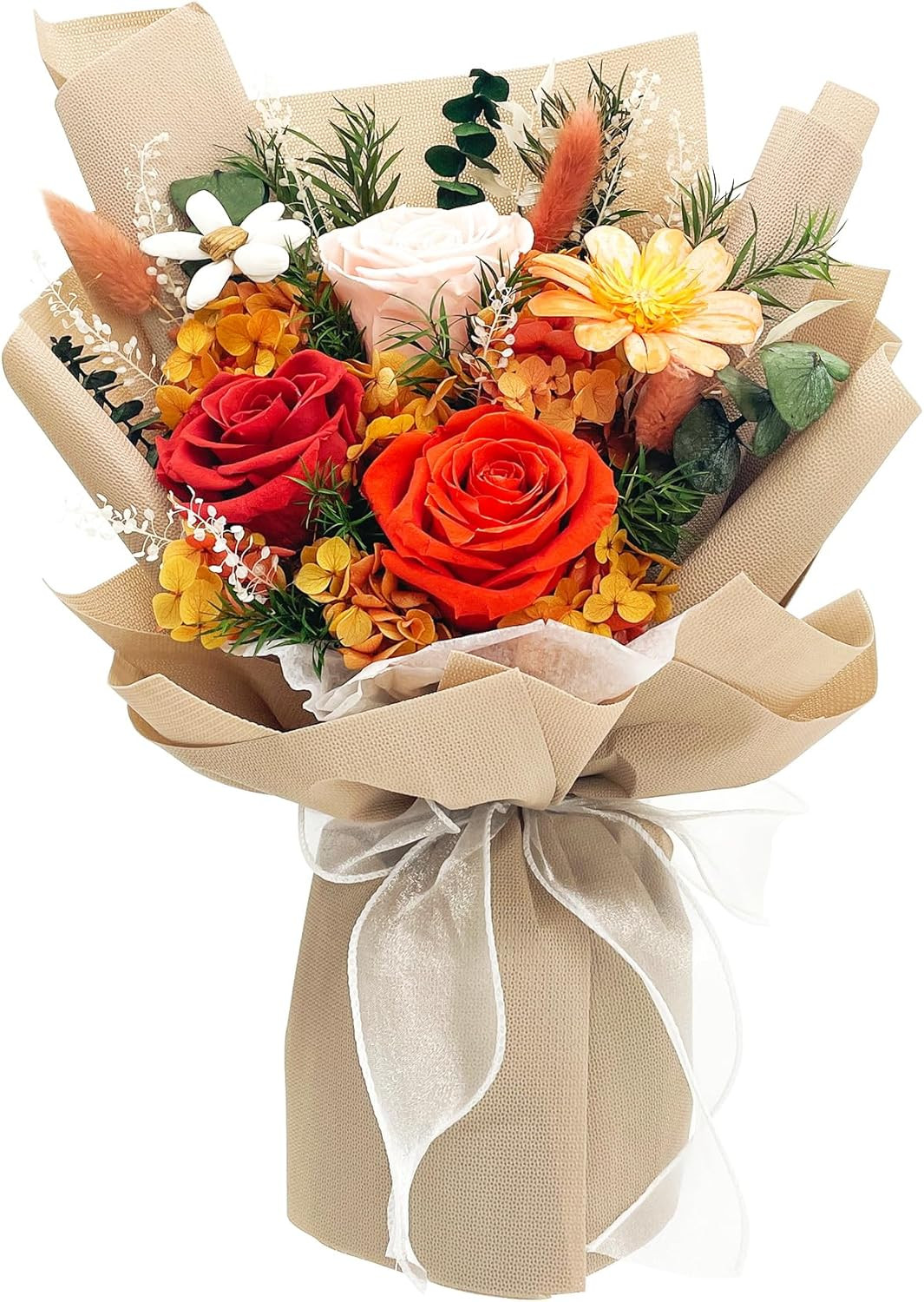 Flowers for Delivery, Preserved Flowers Bouquet with Gift Box, Rose Gifts for Wo