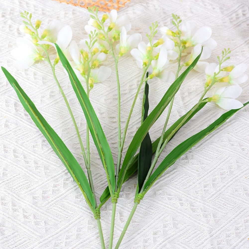 3Pcs Artificial Freesias Flowers,Artificial Lily for Wedding Home Party Garde…