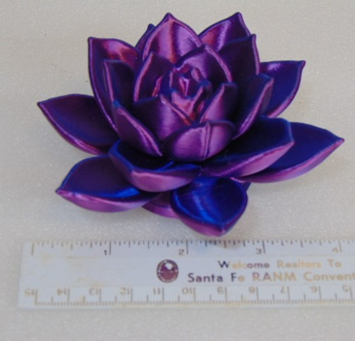 Rose Figure Flower Purple 3D Printed 4.5″ Desk Office Rare Find Desk Paperweight