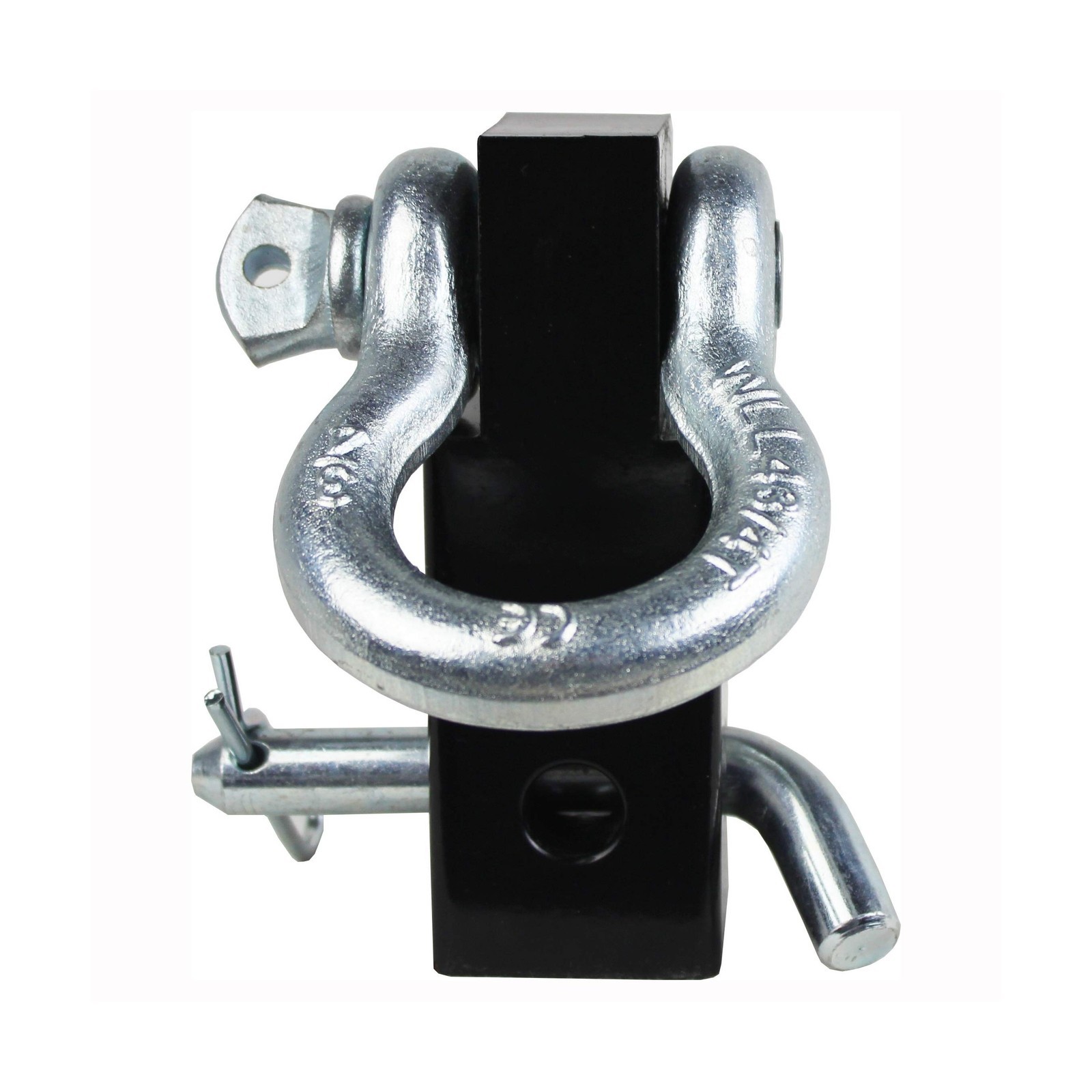 MaxxHaul 70250 Receiver Hitch D-Ring (with 3/4″ Forged Shackle and Solid Shaf…