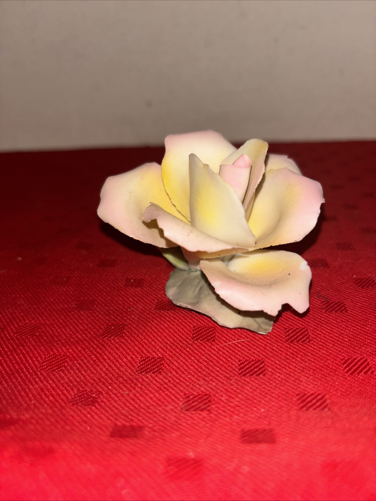 Napoleon Italy? Rose flower figurine bisque