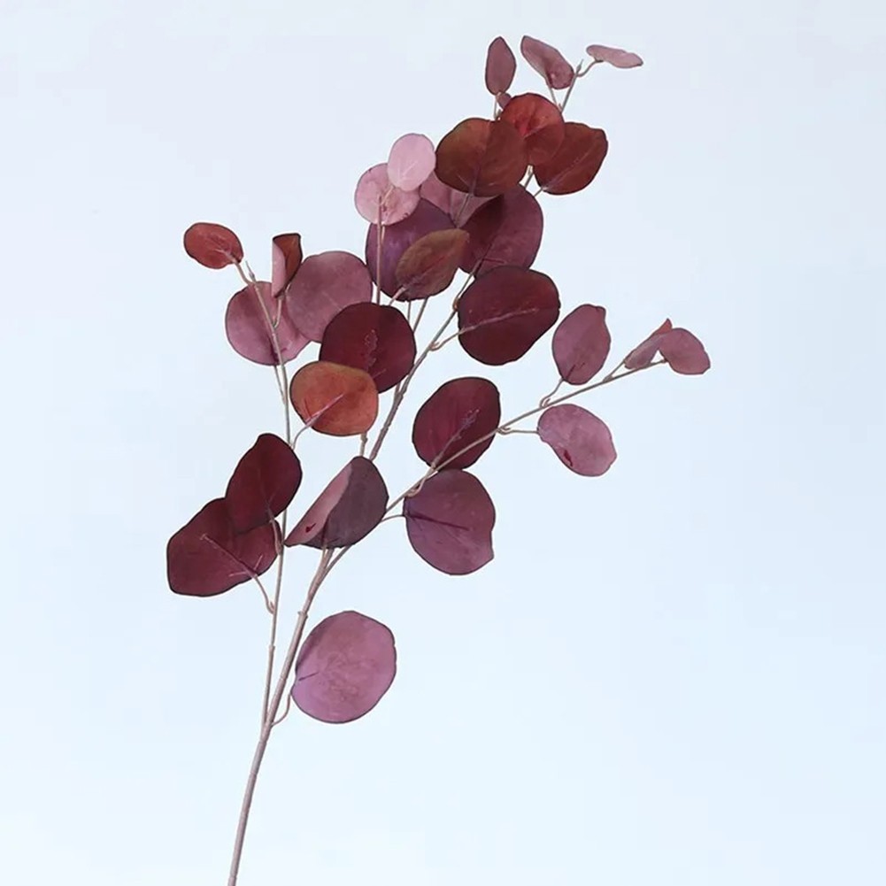 Eucalyptus Leaf Artificial Plants Wall MoneyFake Flowers Arrangement Accessories