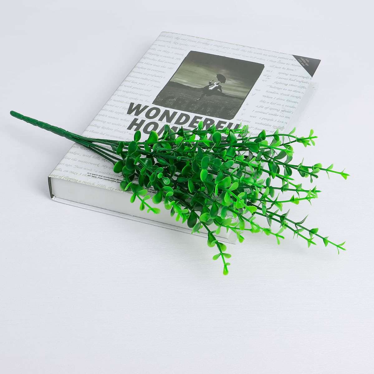 Artificial Eucalyptus Stems Fake Greenery Leaves Faux Plants Home Wedding Decor
