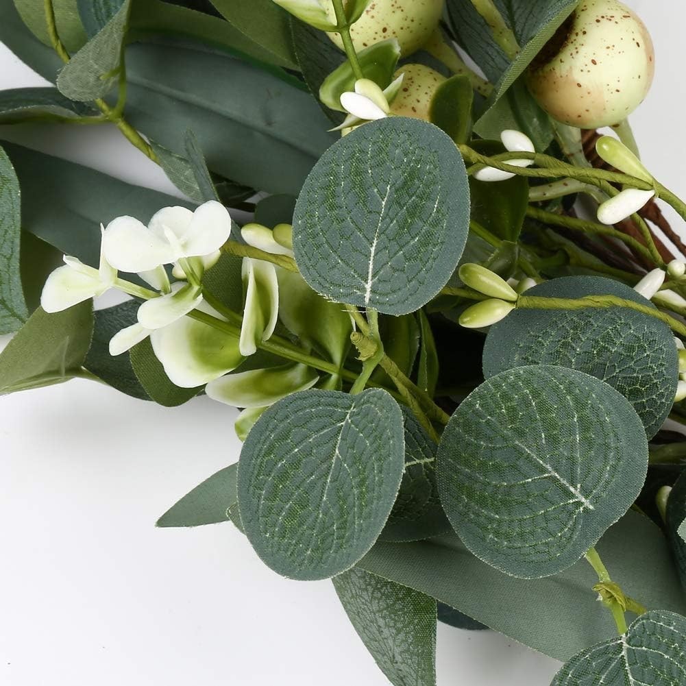 Exquisite 20-Inch Green Eucalyptus Wreath – Perfect for Any Season or Occasion