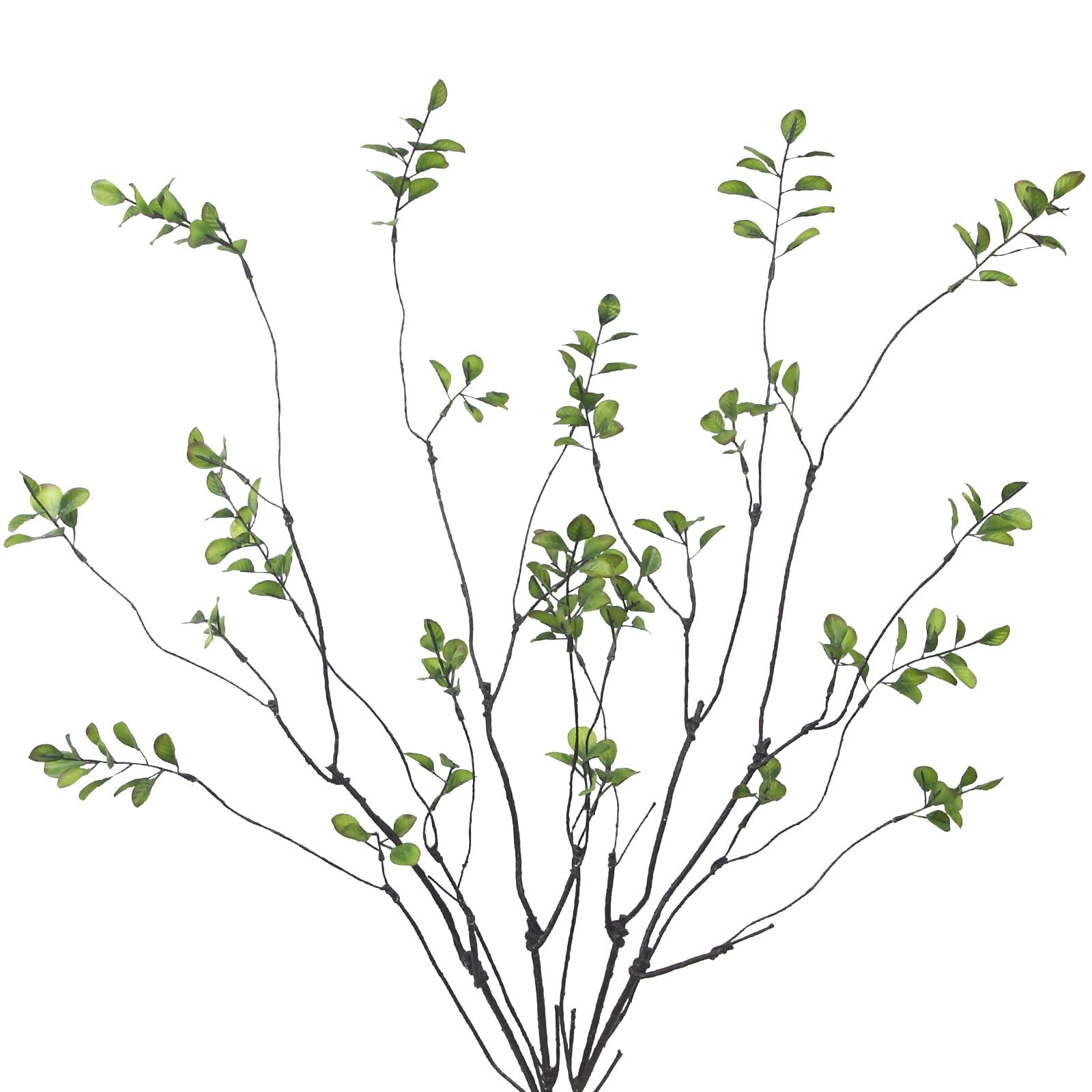 4 Pcs Artificial Greenery Stems Plants 35.4″ Faux Branches for Vase Filler Fa…