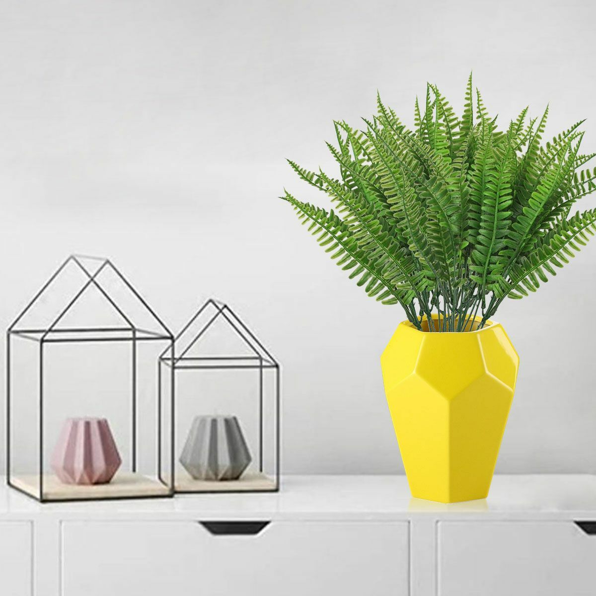 Artificial Fake Plants Bushes Artificial Ferns Home Office Outdoor Indoor Decor
