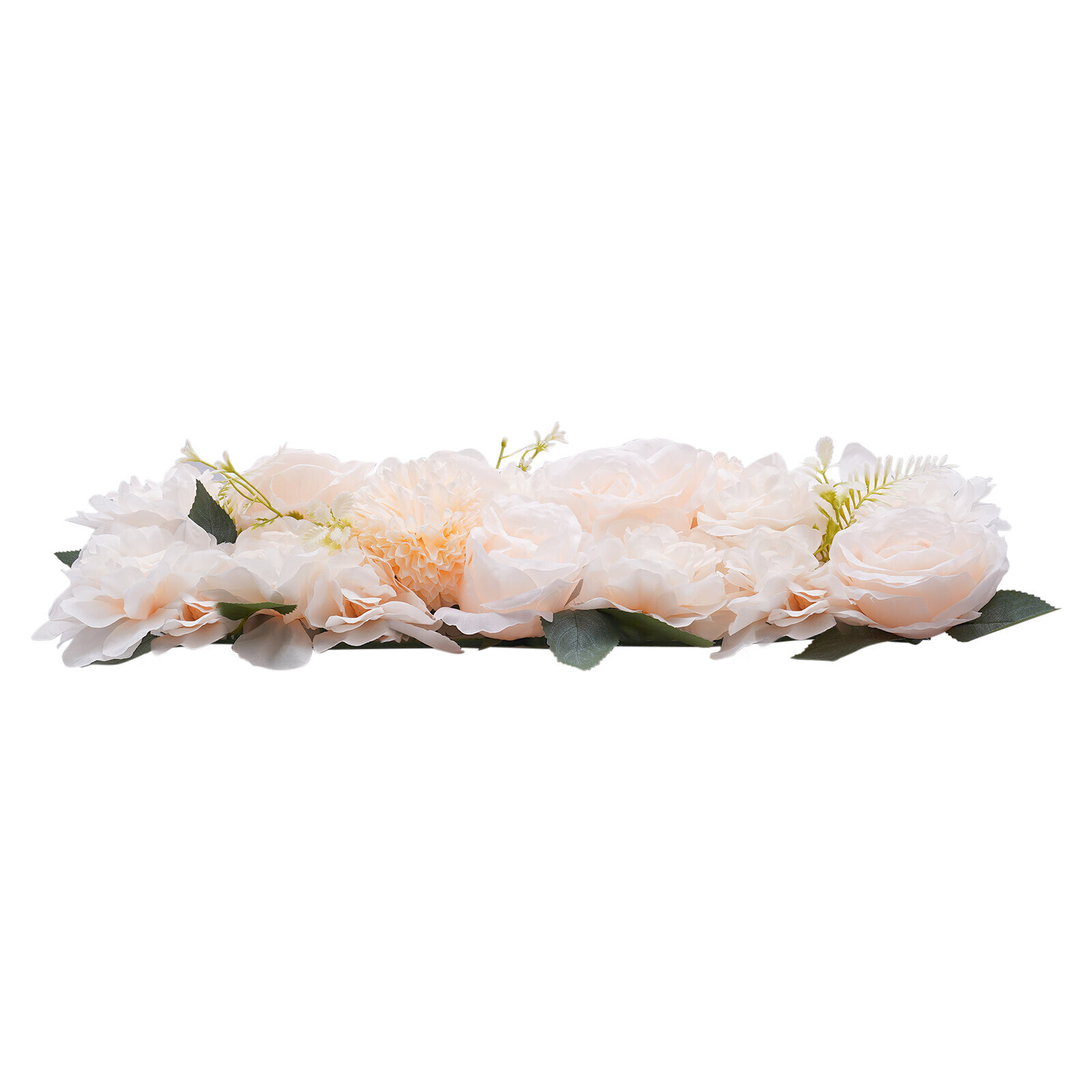 10 Pcs Dining Table Flower Centerpiece Champagne Silk Rose for Wedding 52*28cm