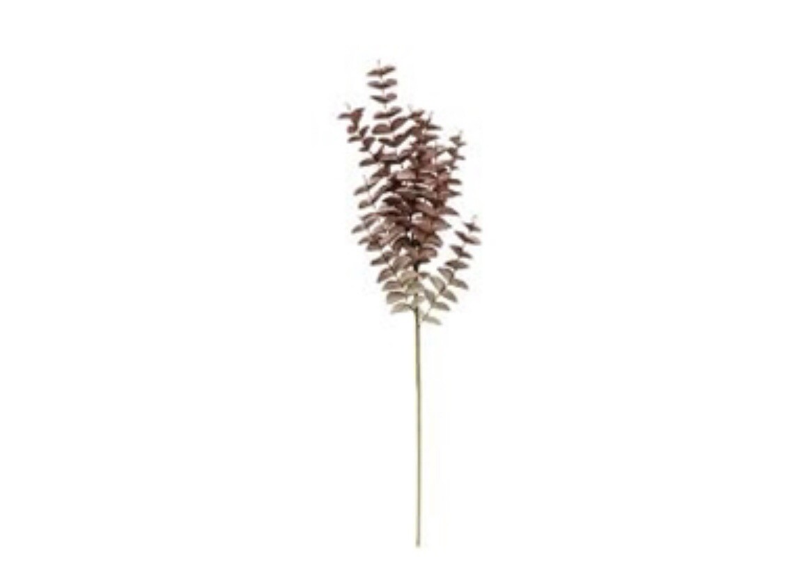 Burgundy Fall Ombré Eucalyptus Leaf Spray, 22”