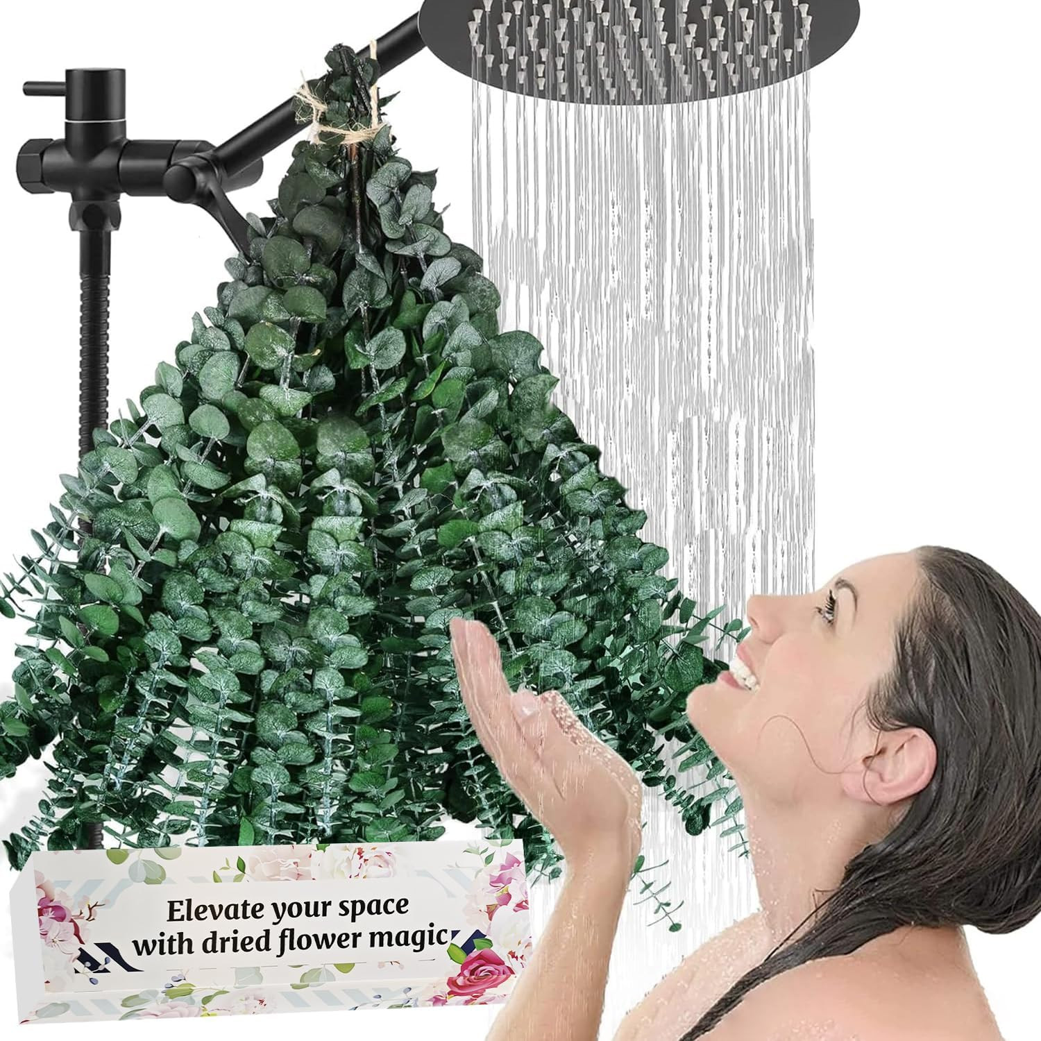 30 PCS Real Dried Eucalyptus Plant Large Stems for Shower, 100% Natural Fresh