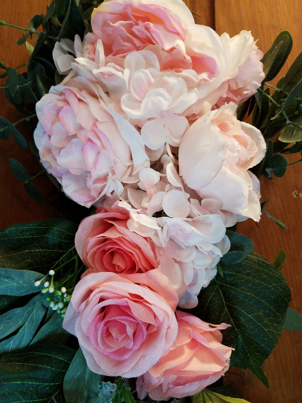 NWT Artificial Silk Flower Floral Door, Wedding Pews Joann Bright Ideas $49.99