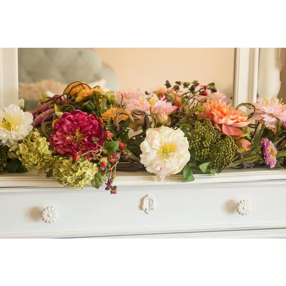 3 Ft. Artificial Peony Centerpiece Silk Flower Arrangement