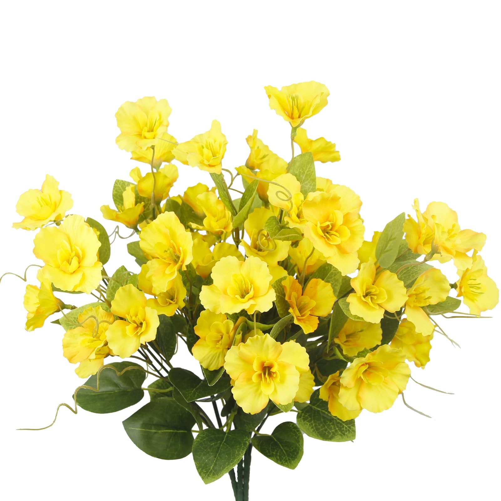 3 Pcs Artificial Flowers for Outdoors Hibiscus Spring Summer Decor Yellow Art…