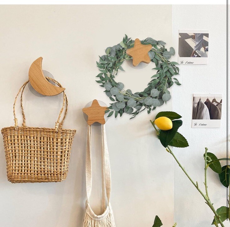 Trimgrace 6 Pack 6.5 Feet Artificial Eucalyptus Garland with Willow Leaves Faux