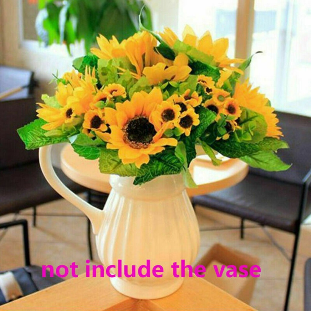 Practical Artificial Sunflower Bouquet Decor Floral Flower for hotel Wedding