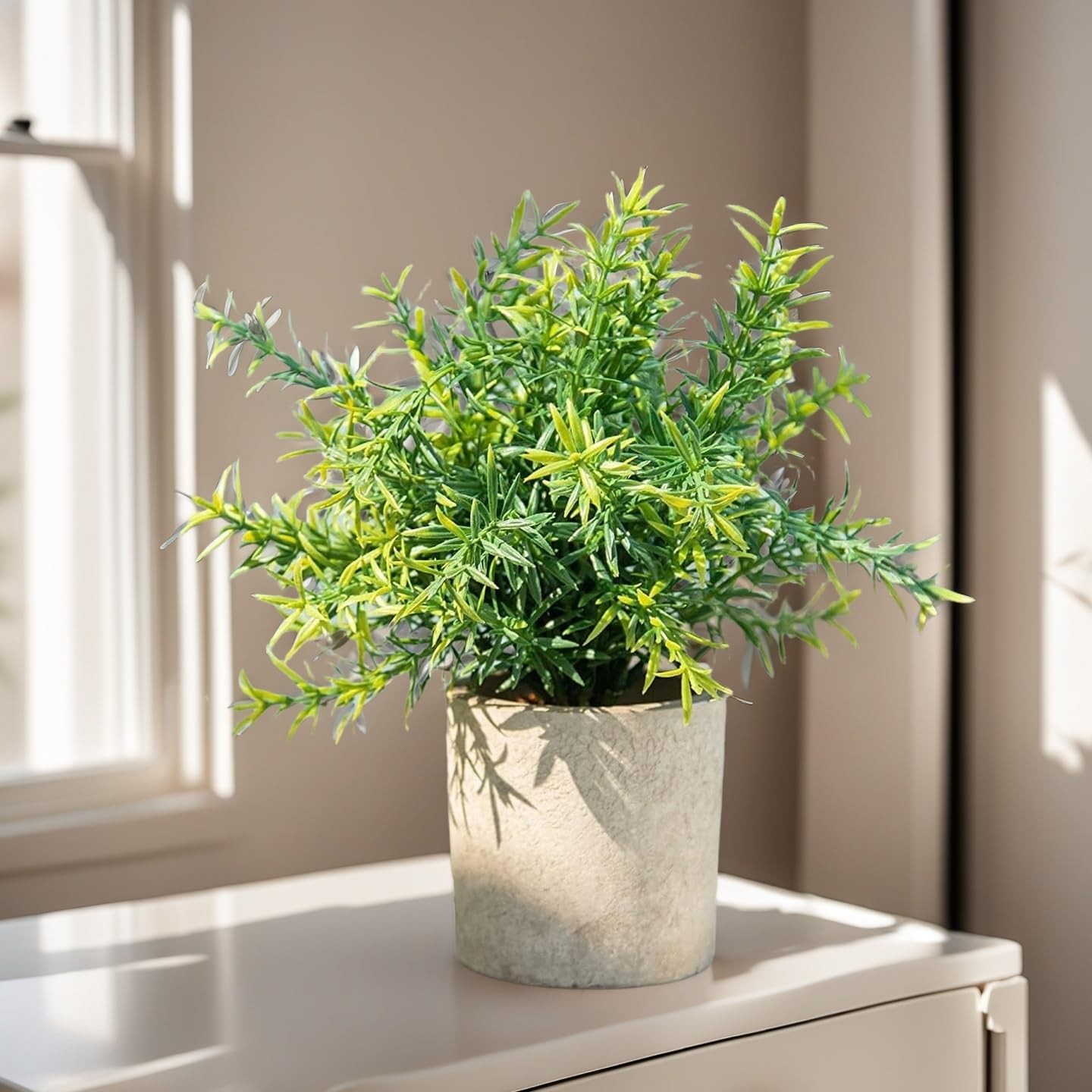 5 Pack Small Fake Plants for Home Decor, Artificial Plants Indoor Eucalyptus/…
