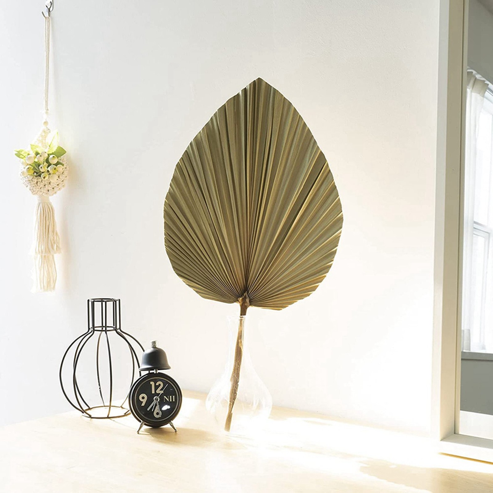 Dried Palm Leaves Room Decor 10 Pieces – 18Inch H X 10Inch W Natural Palm7327