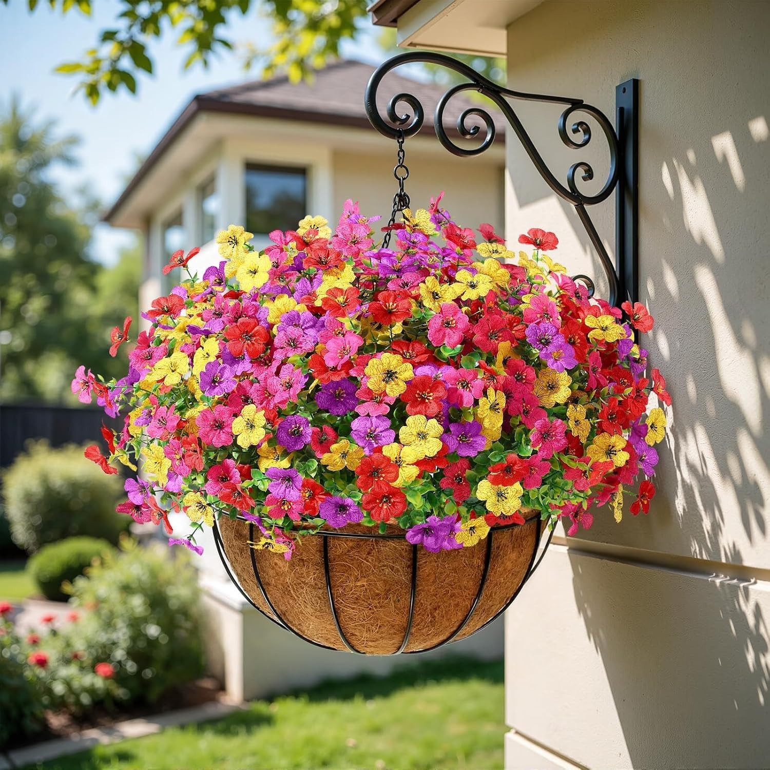 24 Bundles Artificial Daisy Flowers UV Resistant for Outdoor Decor | Silk & P…