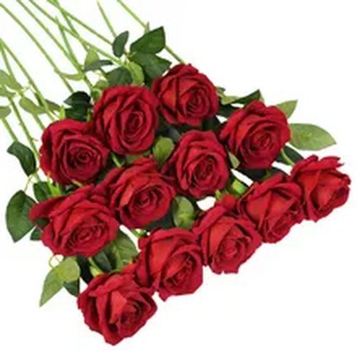 1/2/3pcs Artificial Rose Flowers Stem Wedding Table Top Decor / Valentine’s Gift