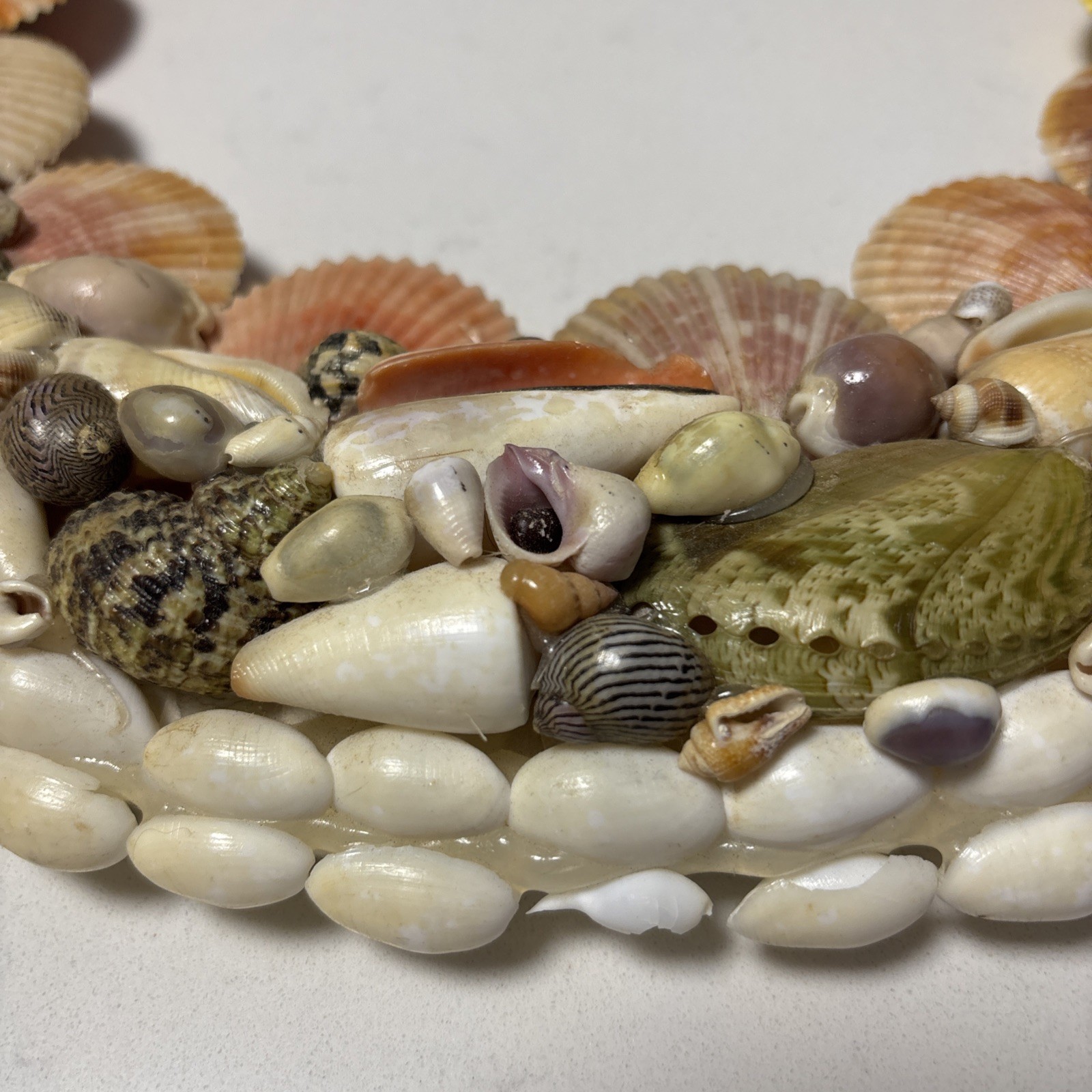 Handcrafted Sea Shell Wreath 14”Beach Seashore Coastal Decor Beautiful Vintage