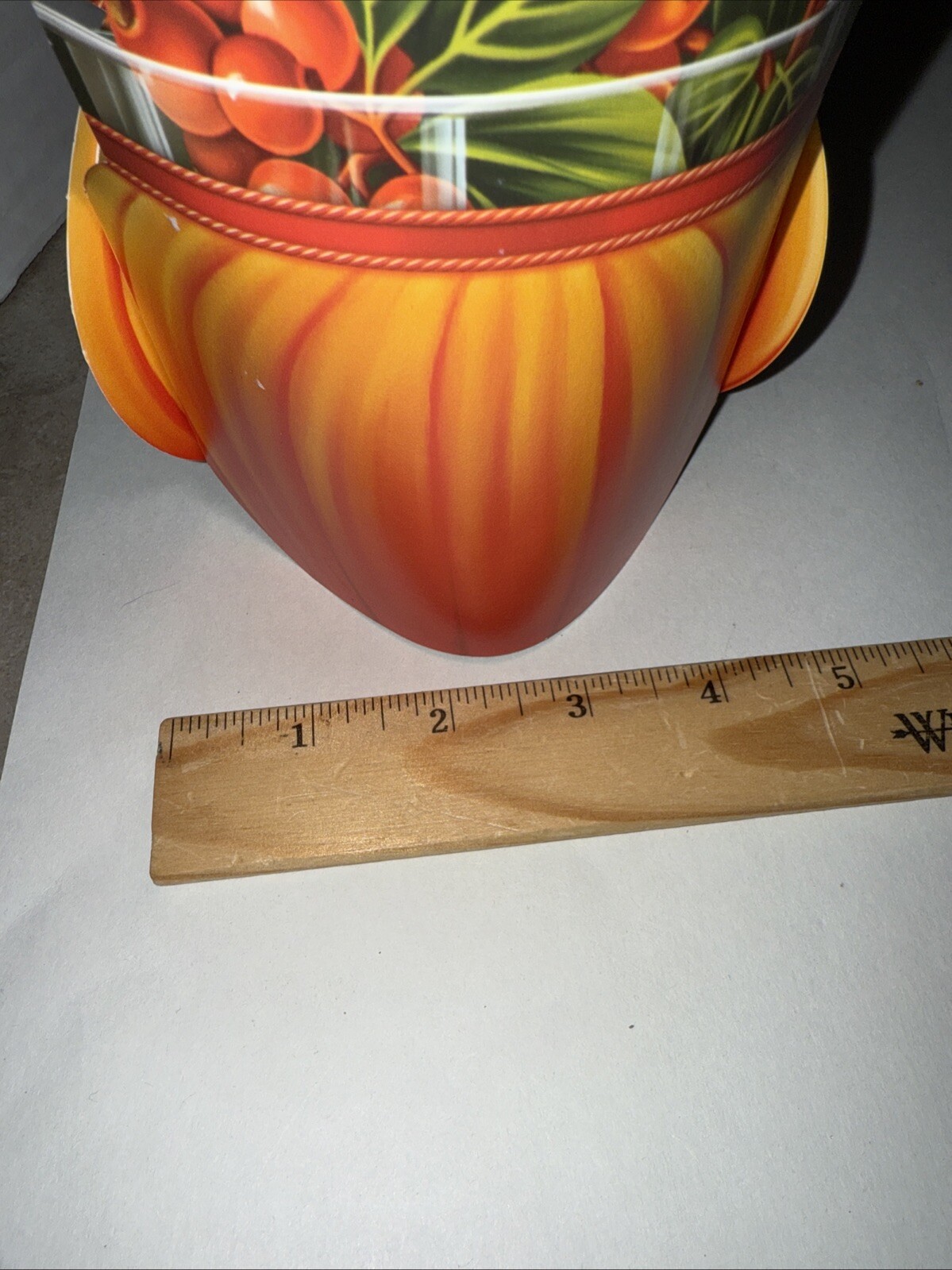 Fresh Cut Paper Flower Arrangement Thanksgiving Fall Autumn Cottage Decor