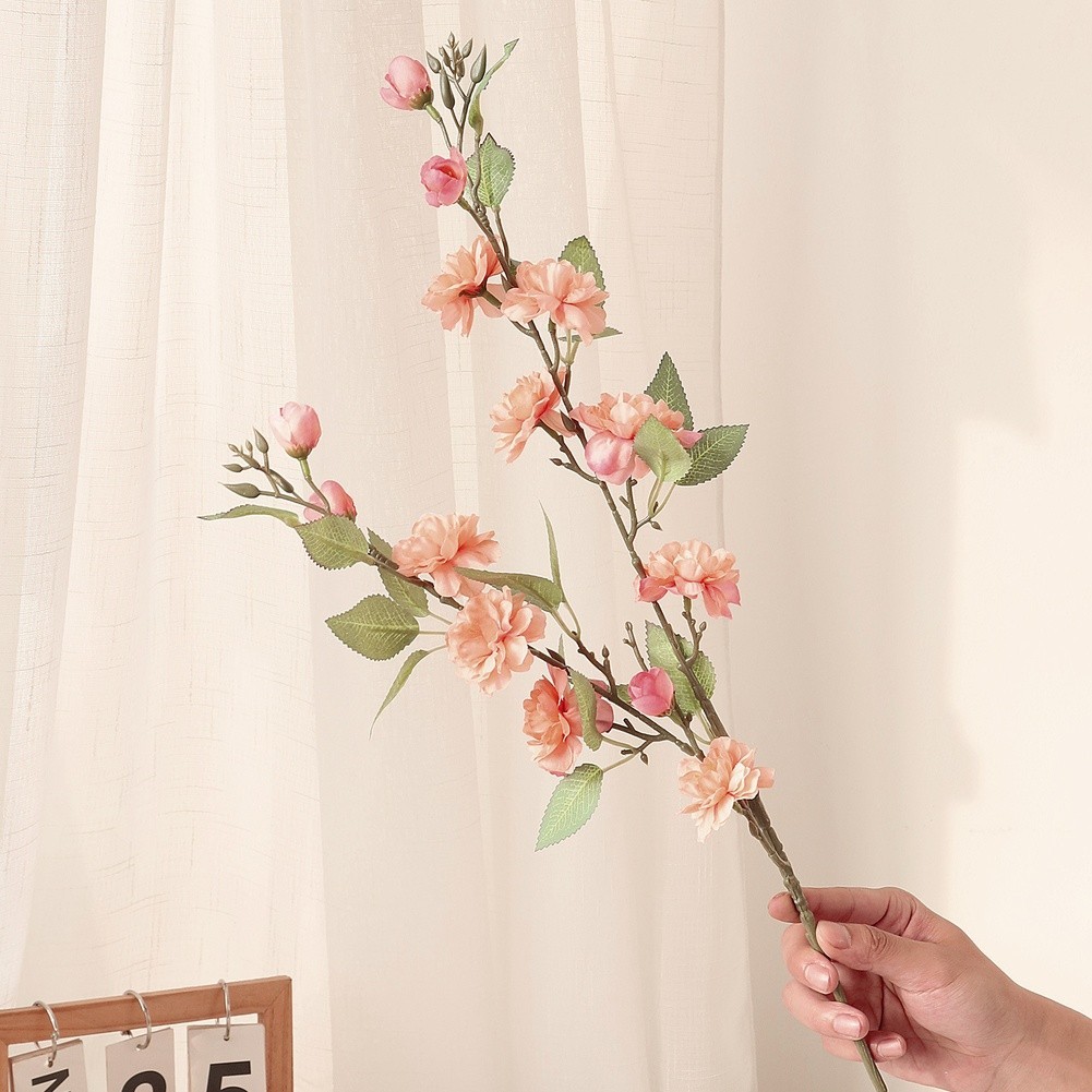 Artificial Camellia Flower 27.56in for Wedding Table Decor Outdoor Use