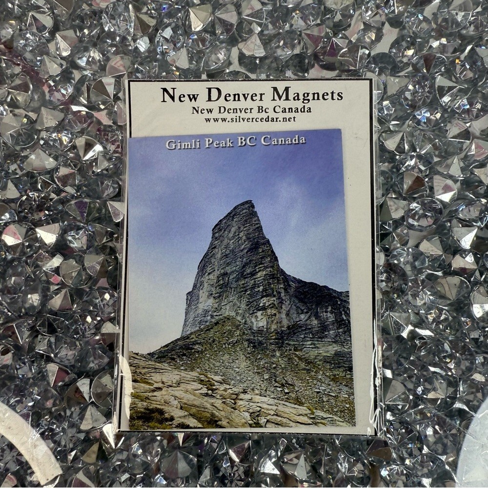 New Denver Magnet Gimli Peak BC Canada Scenic Magnet BC Canada magnet