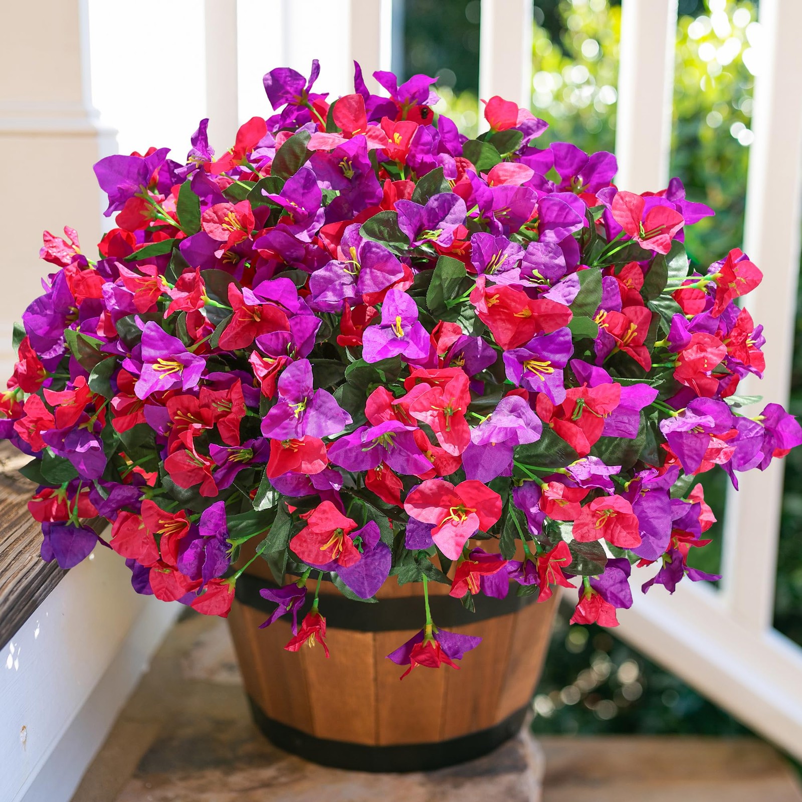 Ivydale Artificial Flowers for Outdoors Fake Bougainvillea Spring Summer Outs…