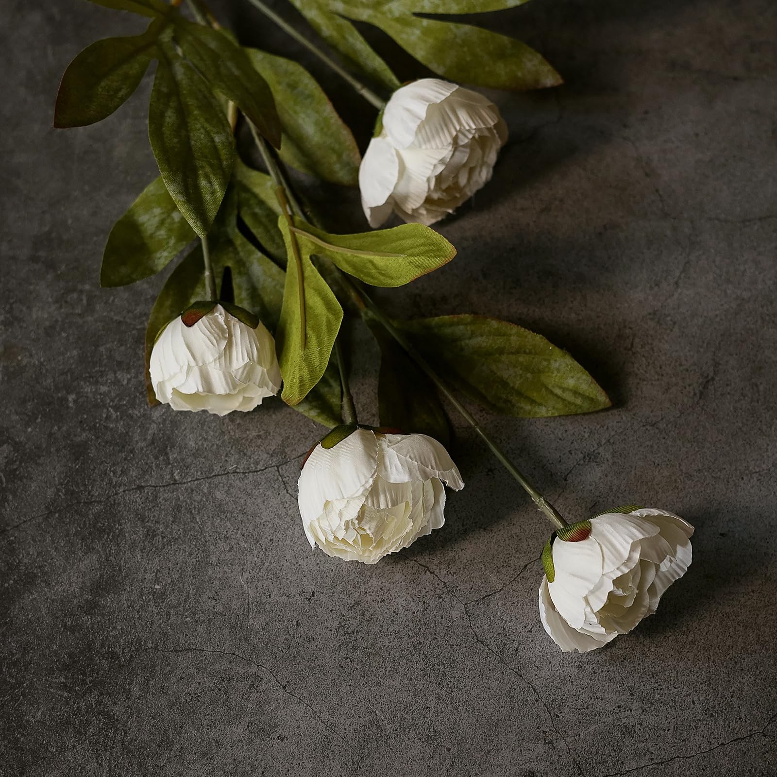 6 Pcs Faux Silk Peony Artificial Flowers for Vase -27″, Bulk Fake Peonies Bra…