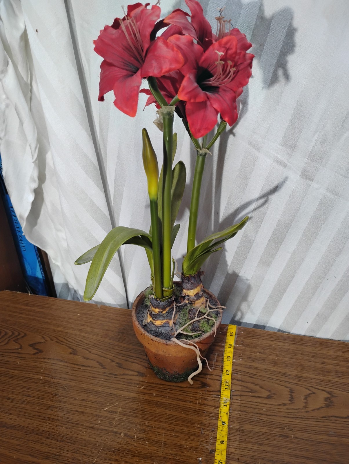 Amaryllis Collection Stunning Silhouette Flowee Faux-Floral Arrangement Lifelike