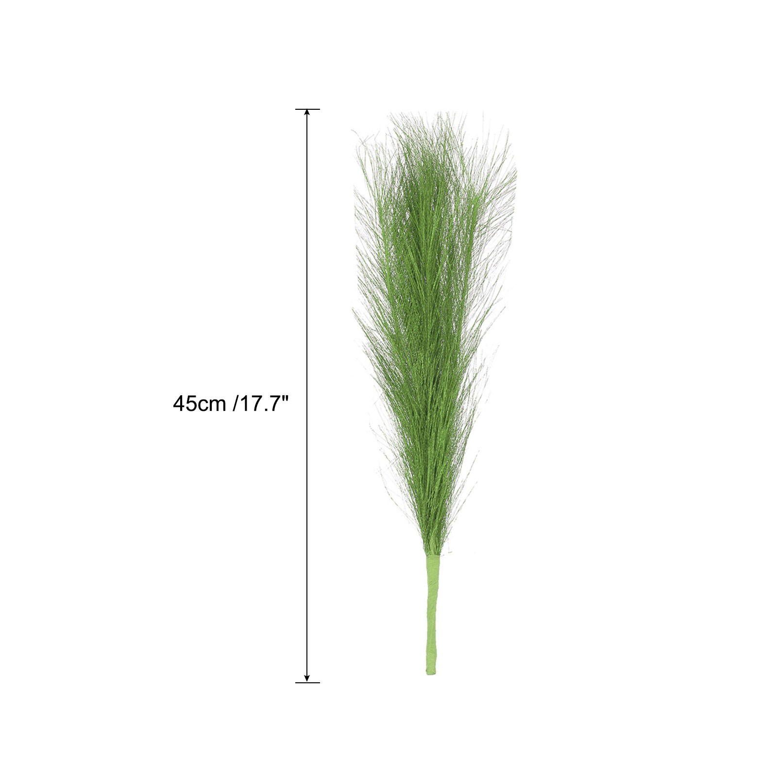 Faux Pampas Grass Fake Pampas Grass Decor, 17.7″/45cm / Green / 6 Pcs