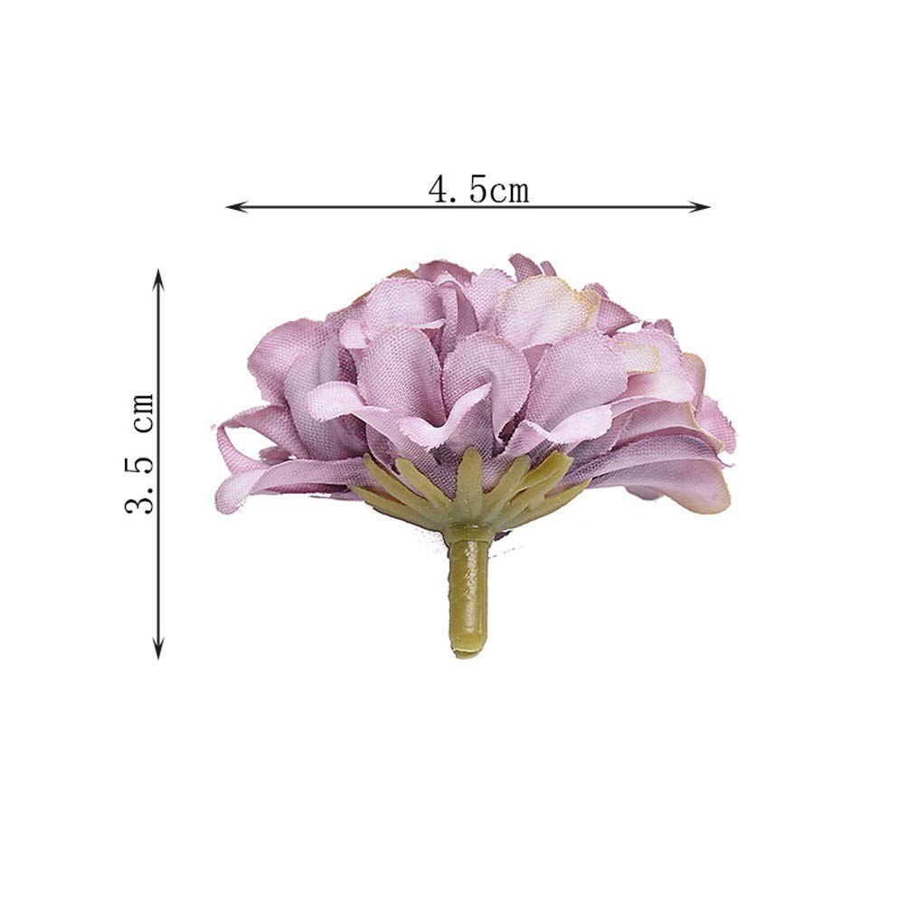 24 Pcs 1.8″ Artificial Hydrangea Flower Heads Bulk Silk Flower for Wedding De…