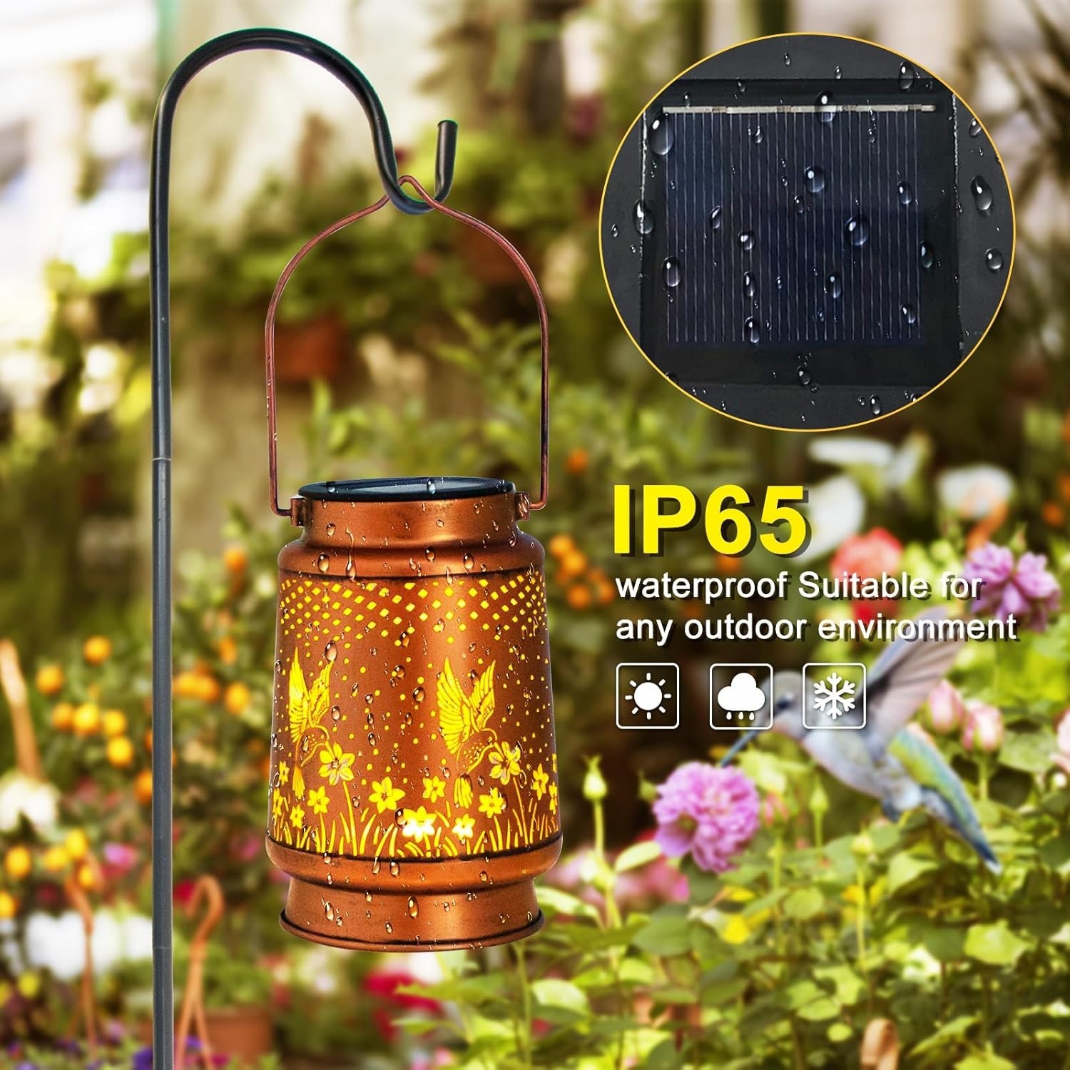 Mothers Day Gifts, Birthday Gifts for Women, Solar Lanterns Outdoor Waterproo…