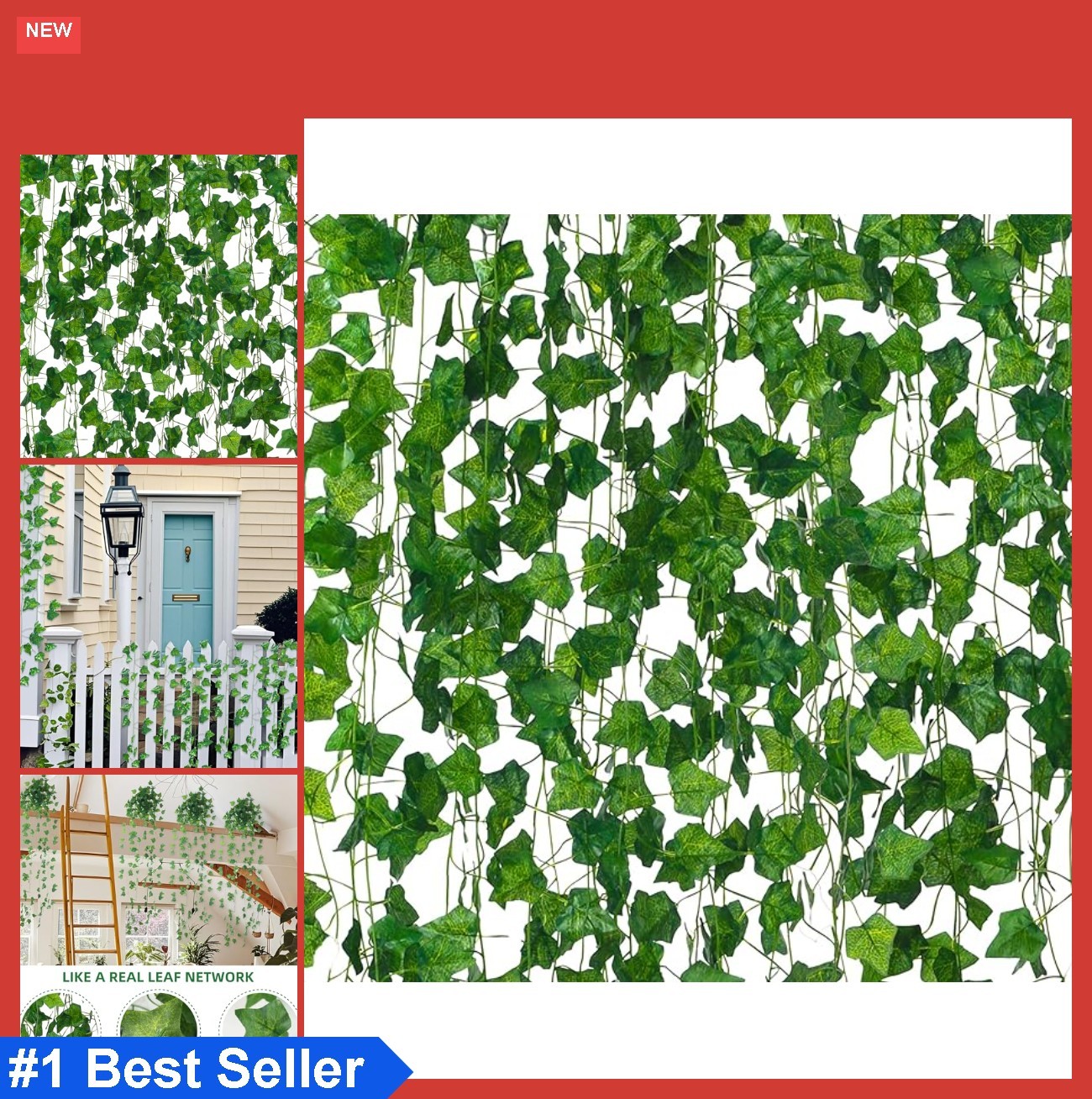12 Pack Artificial Ivy Garland, 84 Ft Fake Vines Hanging Plants for Room Decor,