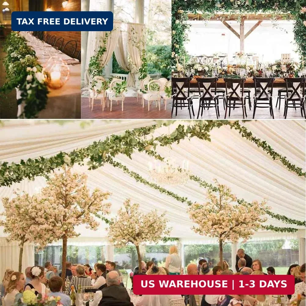 168 FT Artificial Ivy 24 Pack Ivy Vine Garland Ivy Leaves Greenery Garl