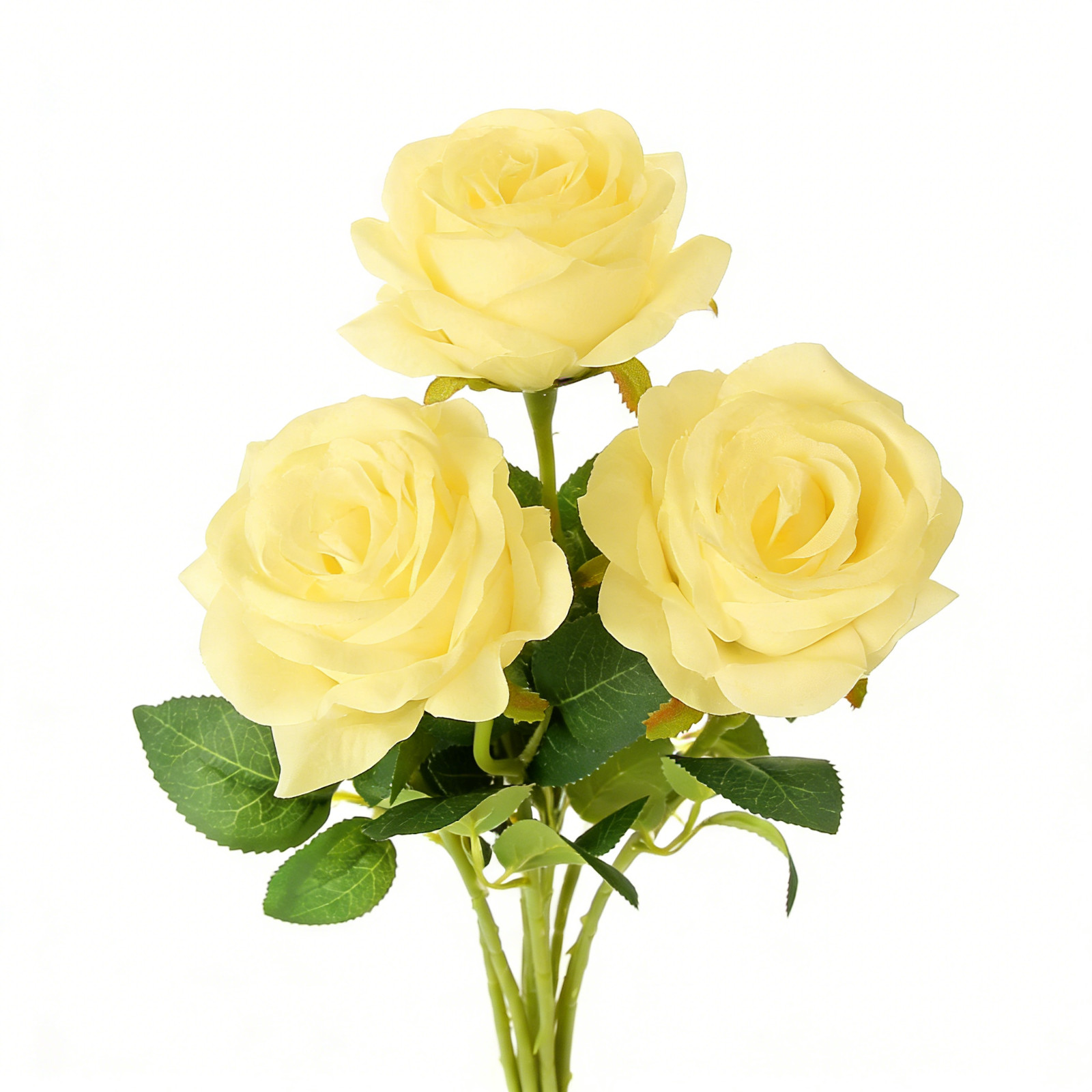 3Pcs Silk Roses Artificial Flowers Realistic Bouquet Home Decor valentine