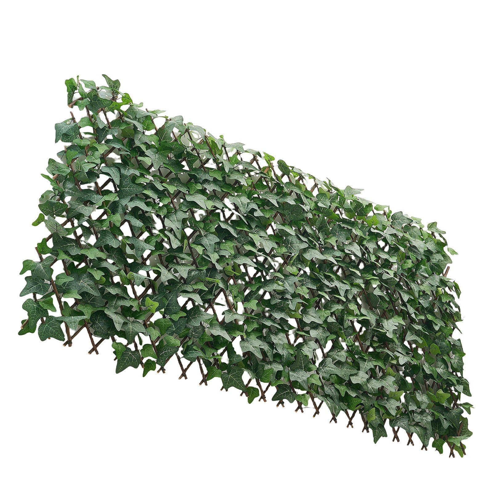 25x126in Foldable Ivy Wall — Lifelike Faux Greenery, UV-Resistant for Patio Use