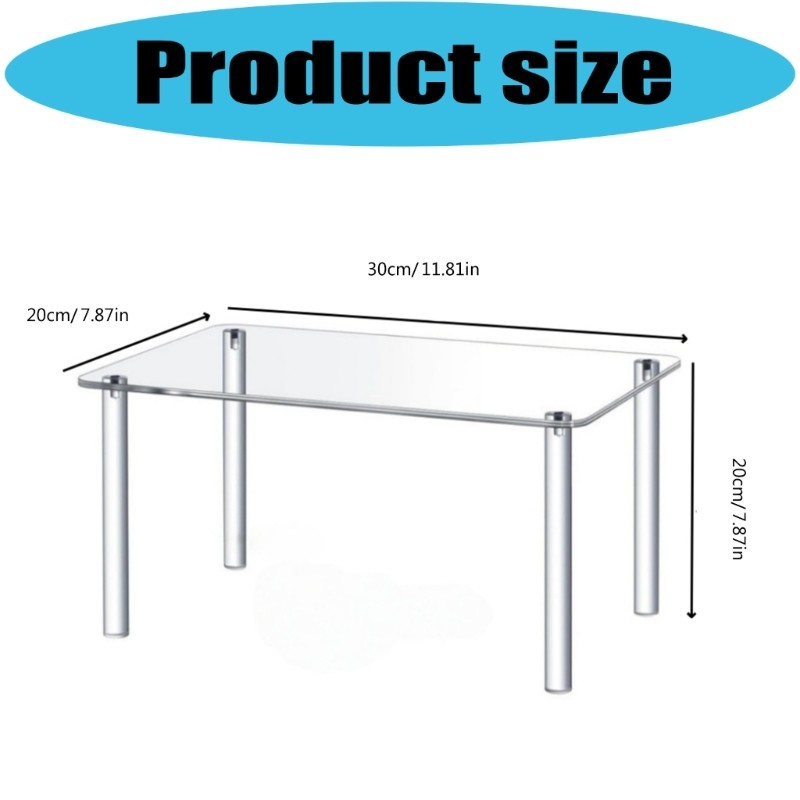 Contemporary Acrylic Plant Shelf for Modern Living Space Decoration Enhancement